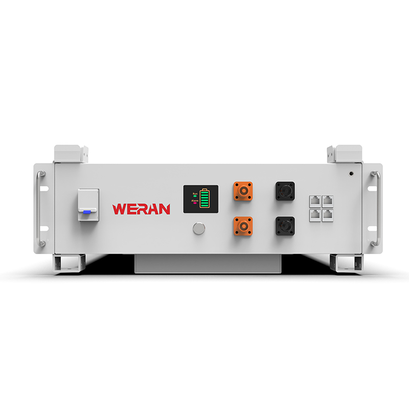 WERAN WRL-48100RW 51,2 V 100 Ah LiFePO4 rekbatterij (5,12 kWh) – 8000 cycli, CAN/RS485, stapelbaar Home ESS