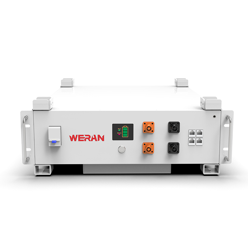 WERAN WRL-48100RW 51,2 V 100 Ah LiFePO4 rekbatterij (5,12 kWh) – 8000 cycli, CAN/RS485, stapelbaar Home ESS