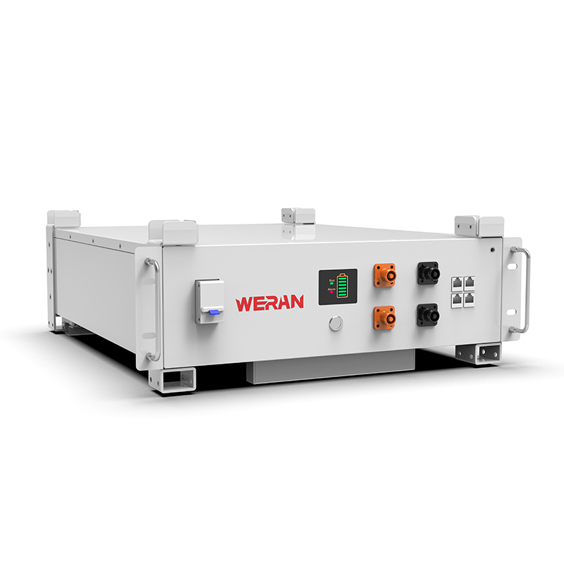 WERAN WRL-48100RW 51,2 V 100 Ah LiFePO4 rekbatterij (5,12 kWh) – 8000 cycli, CAN/RS485, stapelbaar Home ESS