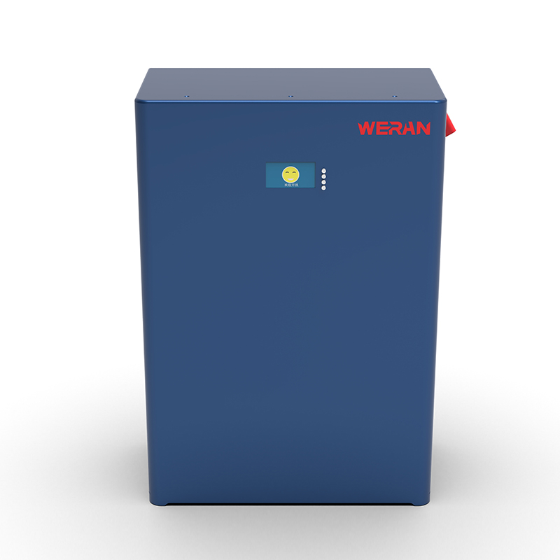 WERAN WRL-48100WB 51,2 V 100 Ah wandgemonteerde LiFePO4-batterij (5,12 kWh) – IP65, 6000 cycli, zonne-opslag buitenshuis
