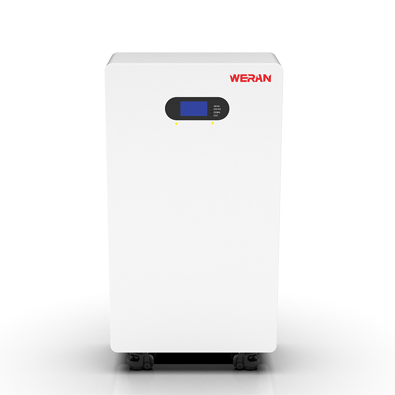 WERAN WRL-48200UW 51,2V 200Ah LiFePO4-batterij (10,24kWh) – IP65 op wielen / wandmontage, stapelbare 48V zonne-opslag