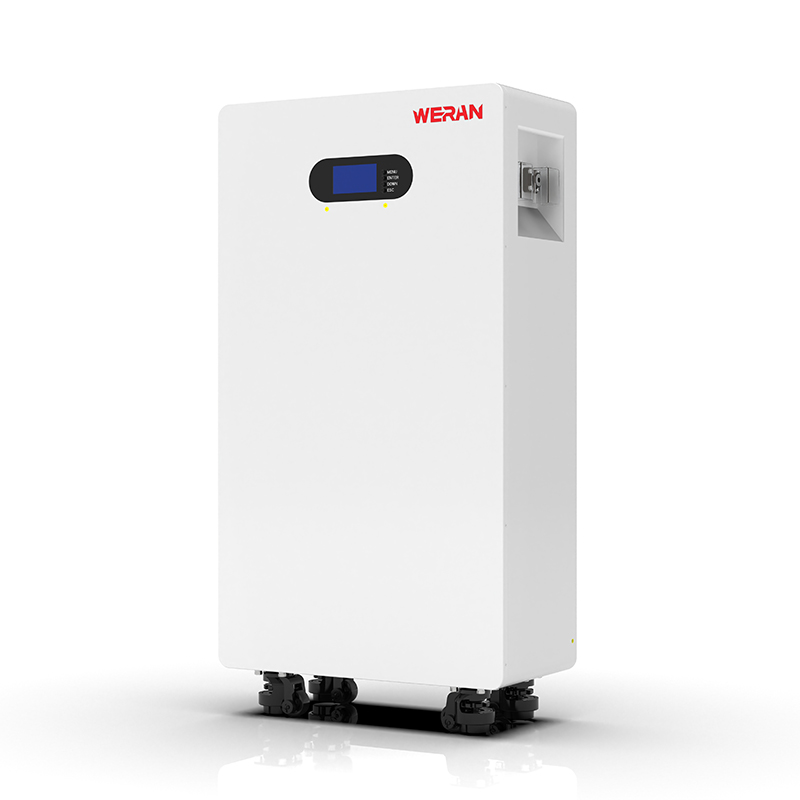 WERAN WRL-48200UW 51,2V 200Ah LiFePO4-batterij (10,24kWh) – IP65 op wielen / wandmontage, stapelbare 48V zonne-opslag