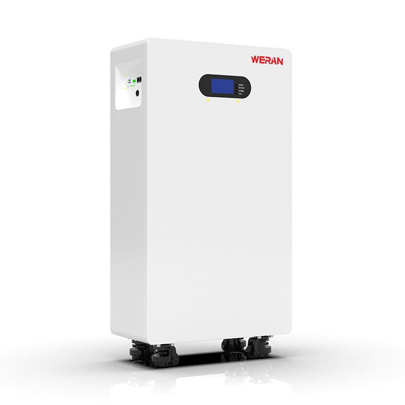 WERAN WRL-48200UW 51,2V 200Ah LiFePO4-batterij (10,24kWh) – IP65 op wielen / wandmontage, stapelbare 48V zonne-opslag