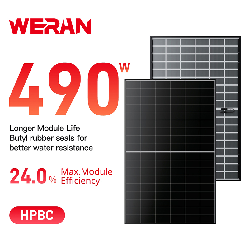 WERAN EcoLife 480-490W dubbel glas BC zonnepaneel LR7-54HJD hoogwaardige residentiële PV-module