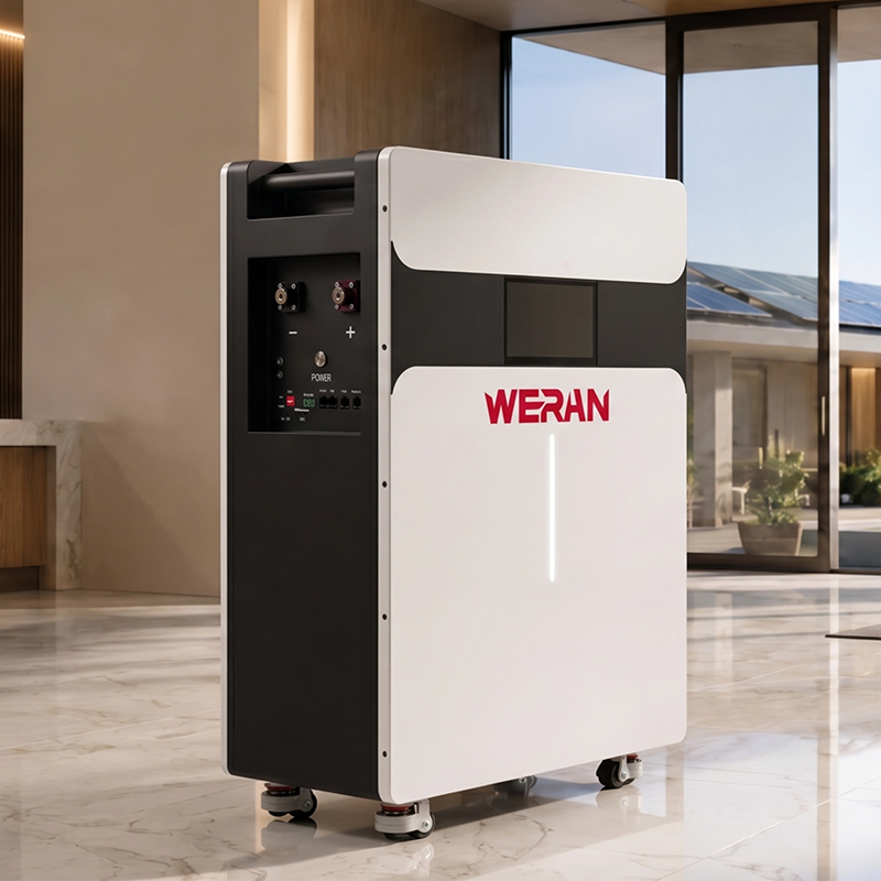 WERAN 51,2 V 314 Ah 16 kWh roltype LiFePO4-batterijpakket voor energieopslag thuis